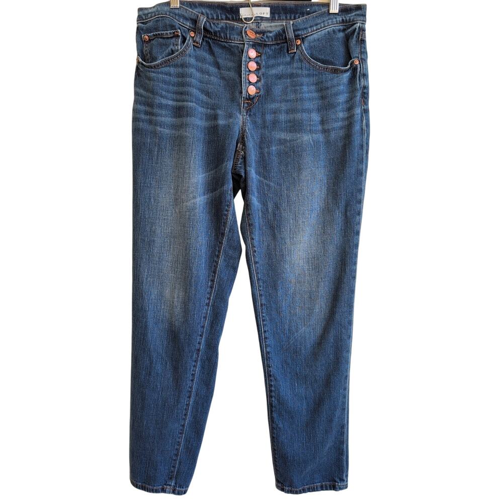 Loft Button Fly Boyfriend Jeans size 29